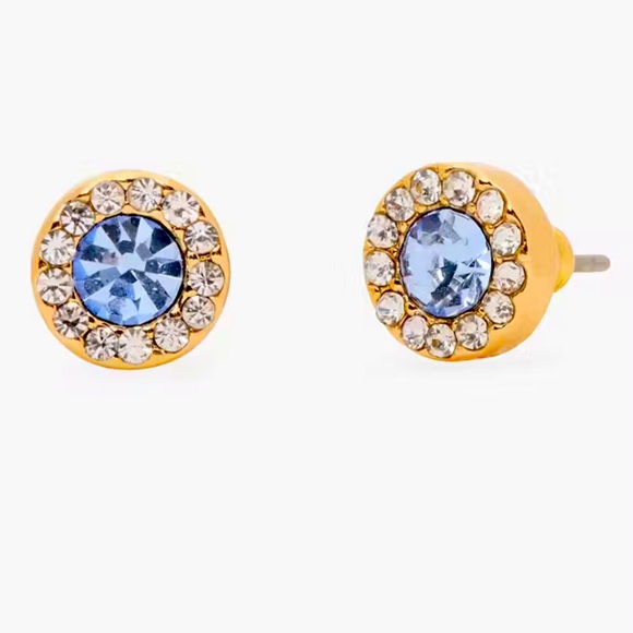 kate spade Jewelry - New Kate Spade You're A Gem Pave Halo Studs